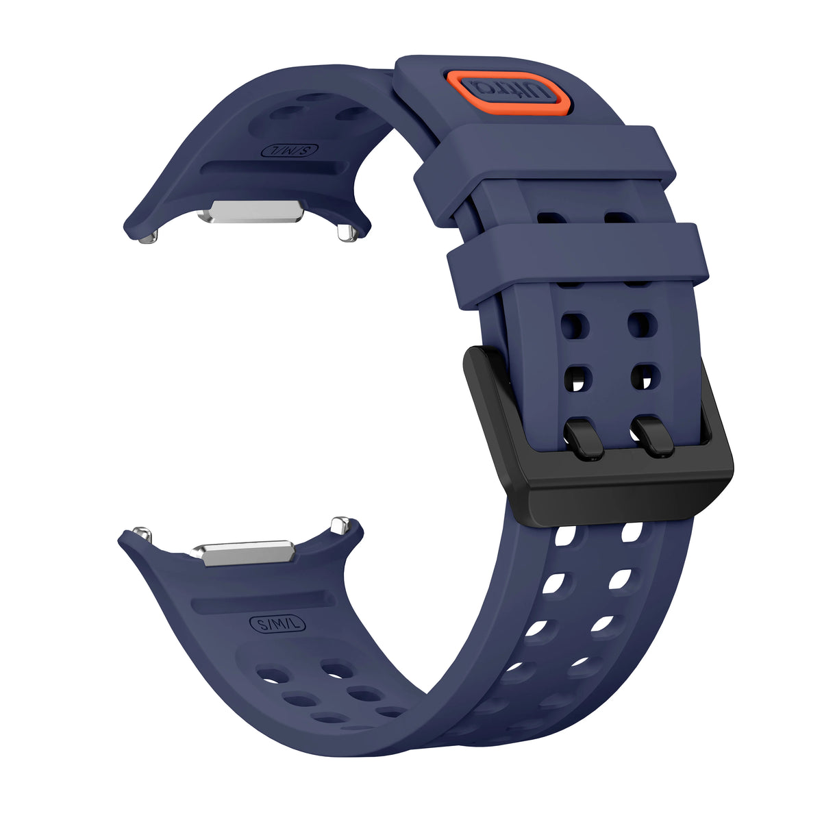 Marine Silicone Sport Band for Samsung Galaxy Watch Ultra 2 Ultra 47mm